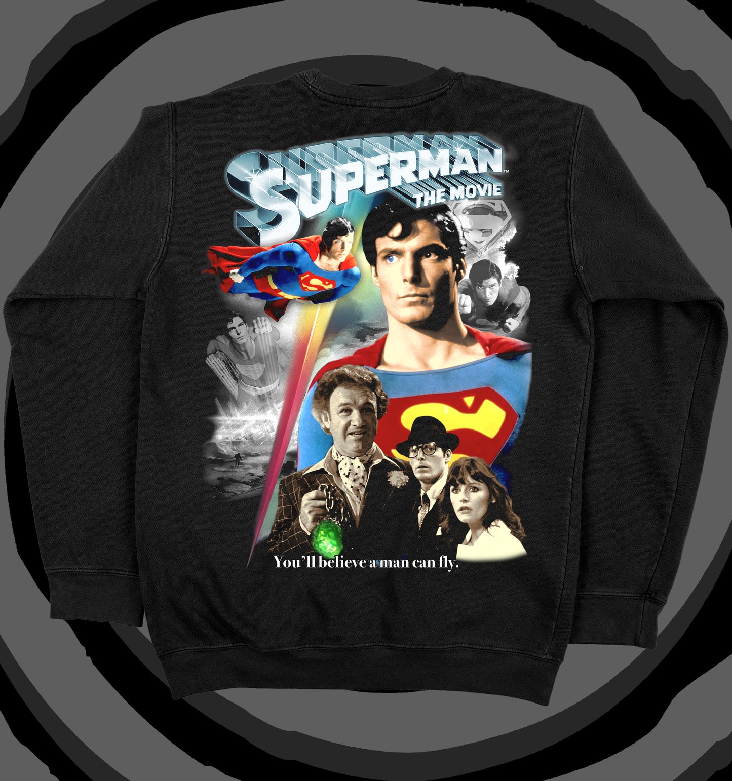 You'll Believe A Man Can Fly Crew Neck Sweater