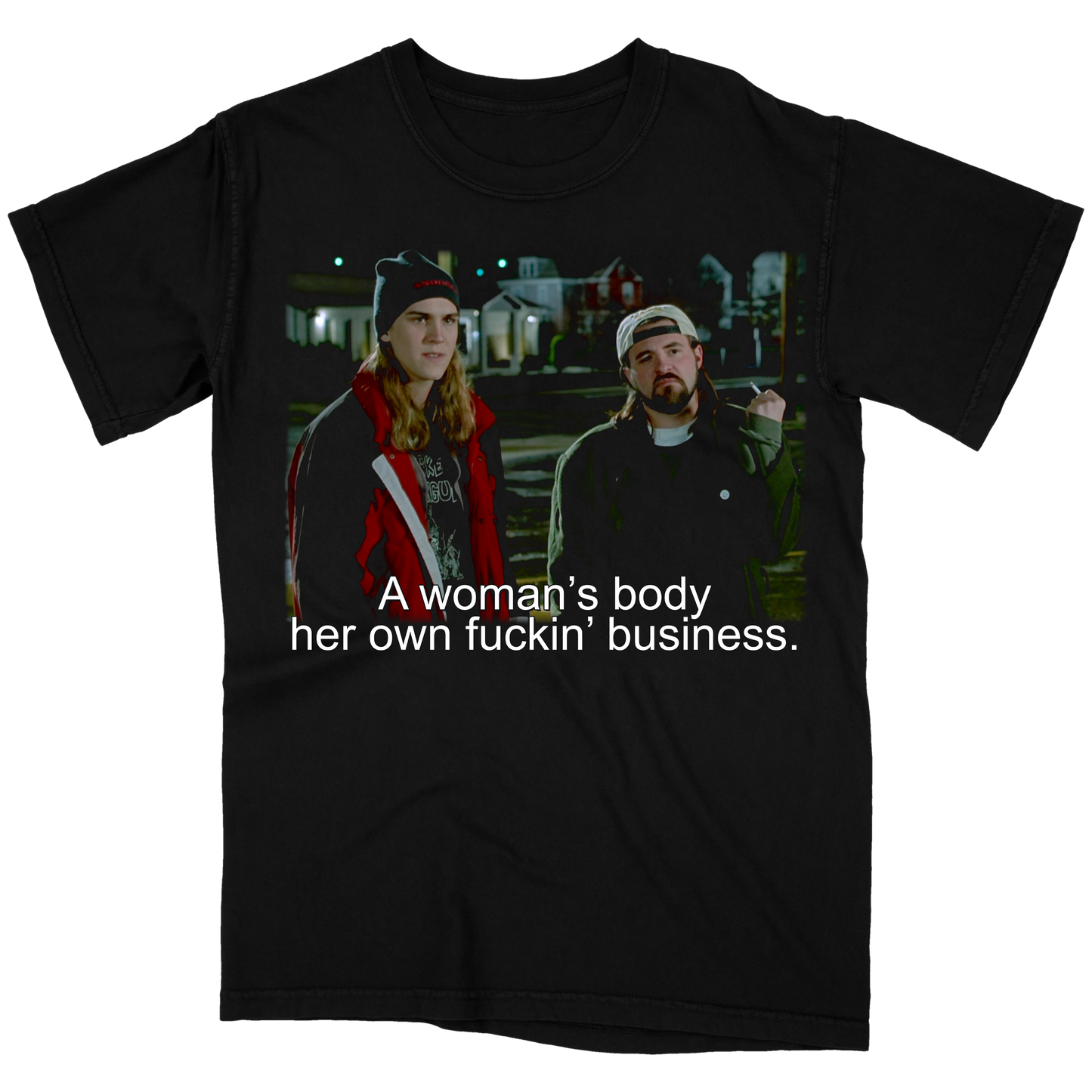 A Woman's Body Is Her Own F***in' Business Black T-Shirt (24Hr Election Special)