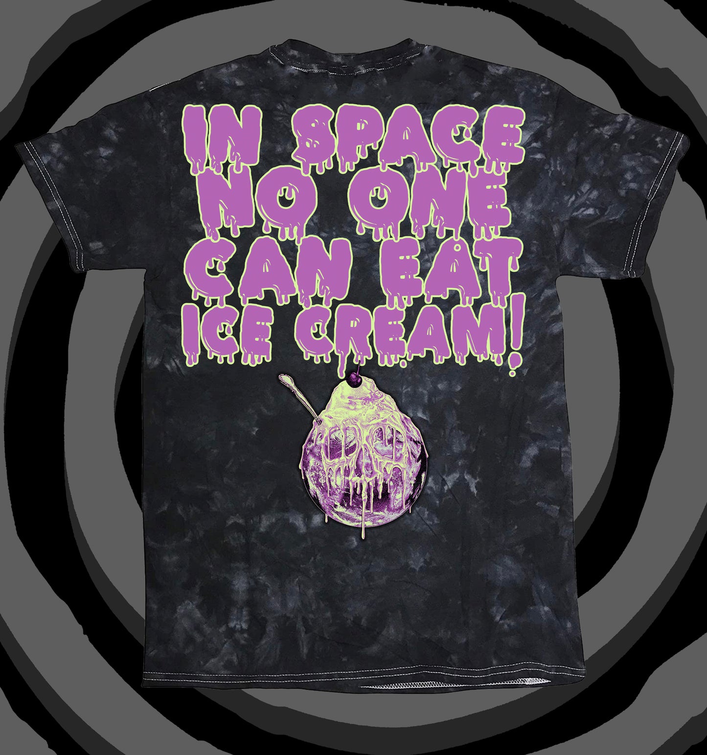 Alien Bozo's Black Crystal Wash T-Shirt