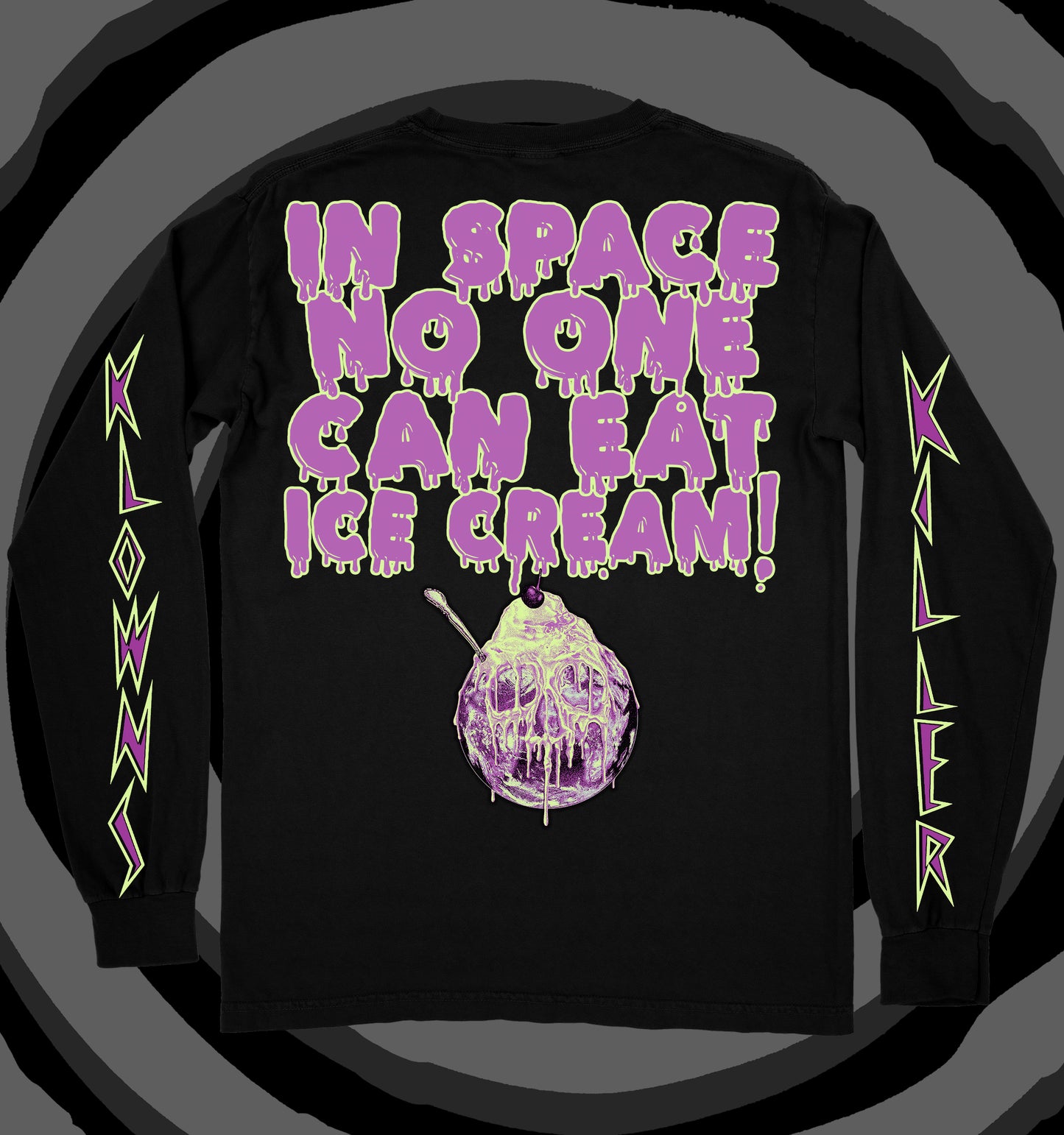 Alien Bozo's Black Long Sleeve T-Shirt