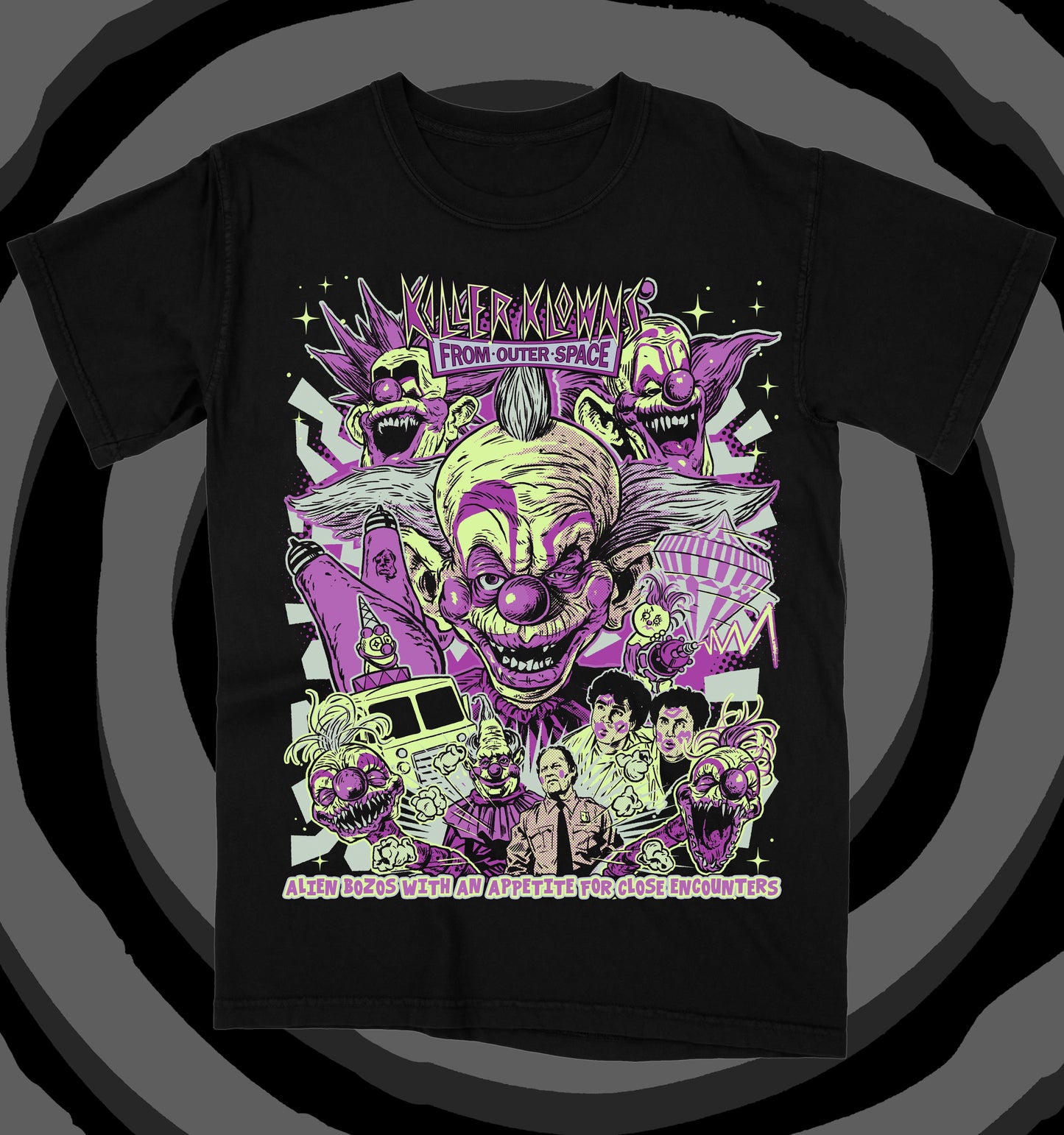Alien Bozo's Black T-Shirt
