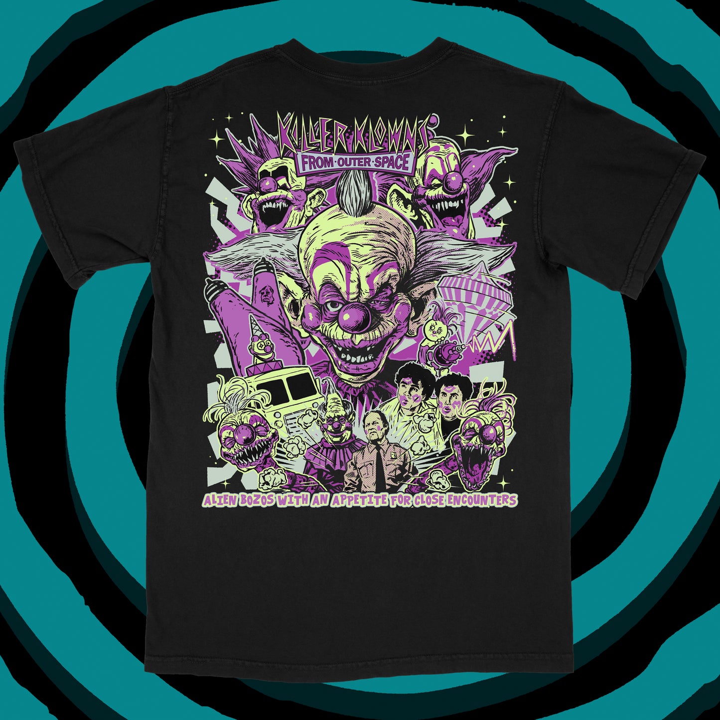 Alien Bozo's Pocket Black T-Shirt