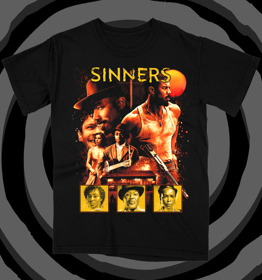 Sinners Black T-Shirt