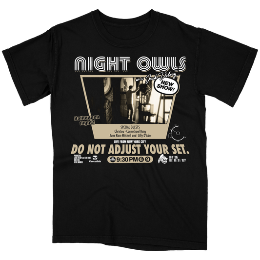 Late Night With The Devil "Do Not Adjust Your Set." Variant Black T-Shirt (72Hr Limited Pre-Sale)