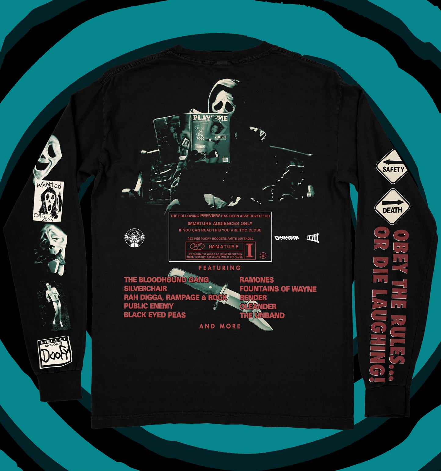 Fake As Press On Nails Scary Movie 2000 Long Sleeve T-Shirt
