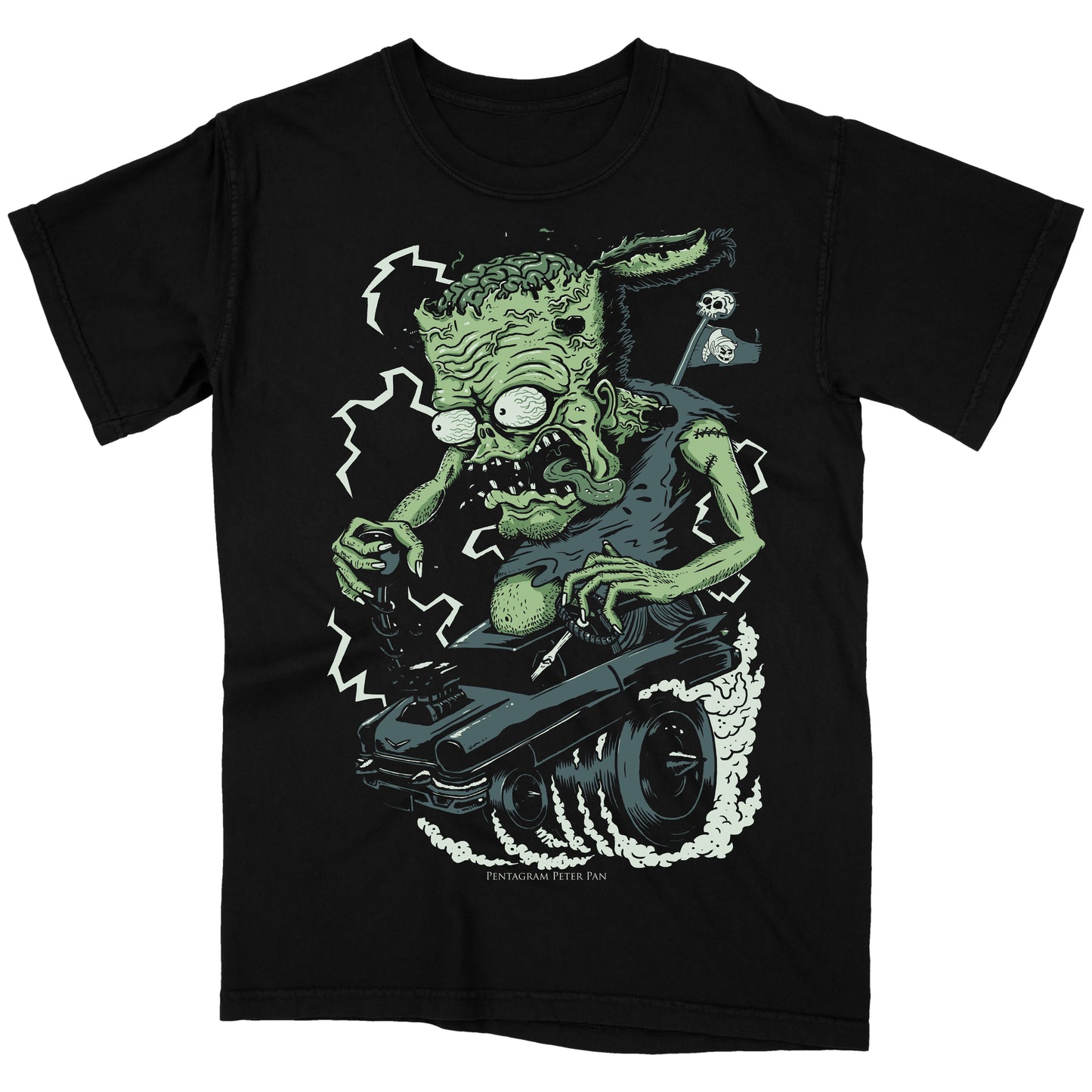 Franken-Rod E.Z. Black T-Shirt