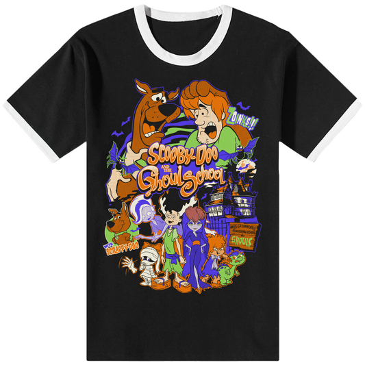 Ghoul School Black/White Ringer T-Shirt
