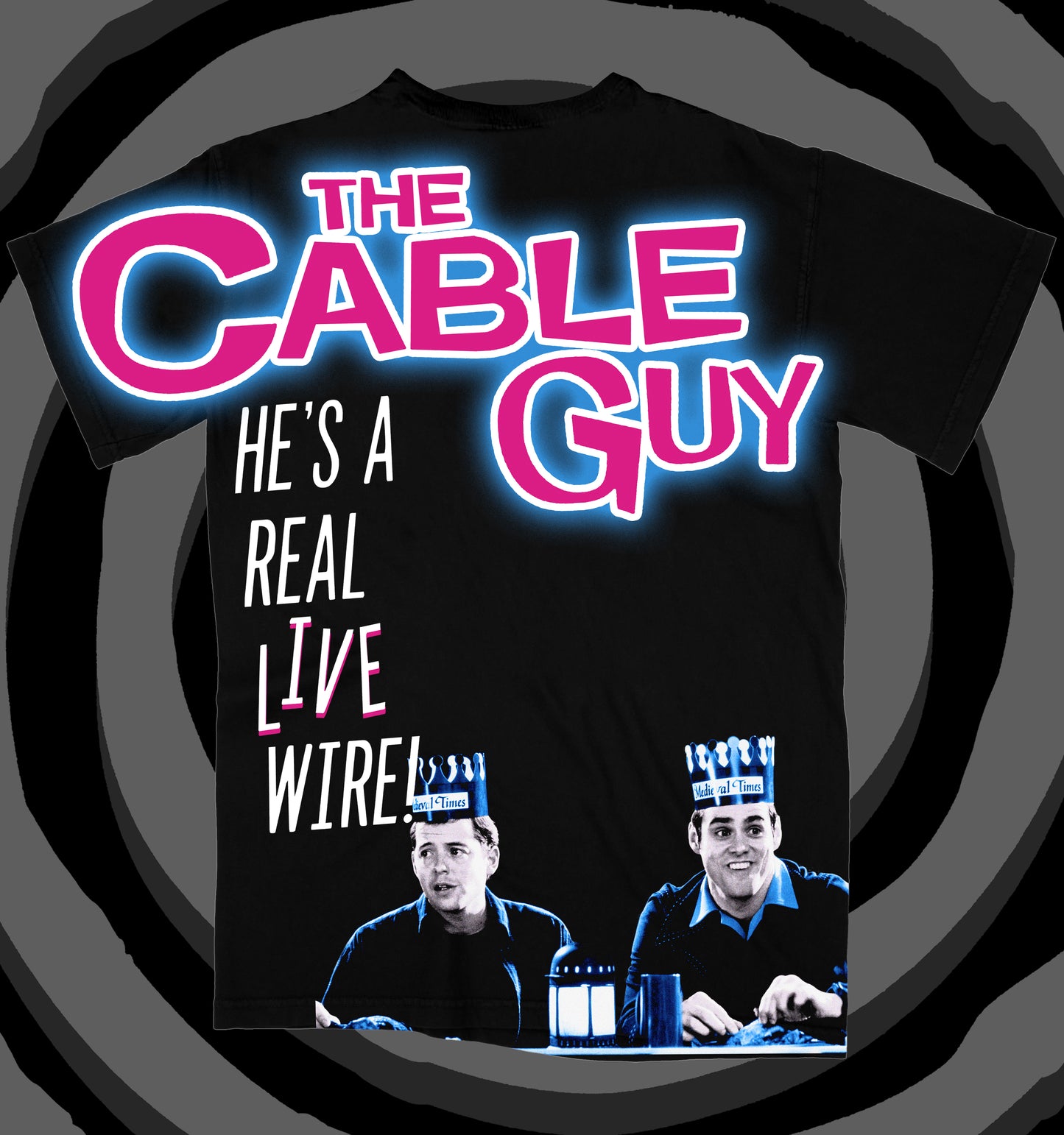 He's A Real Live Wire All Over Print T-Shirt