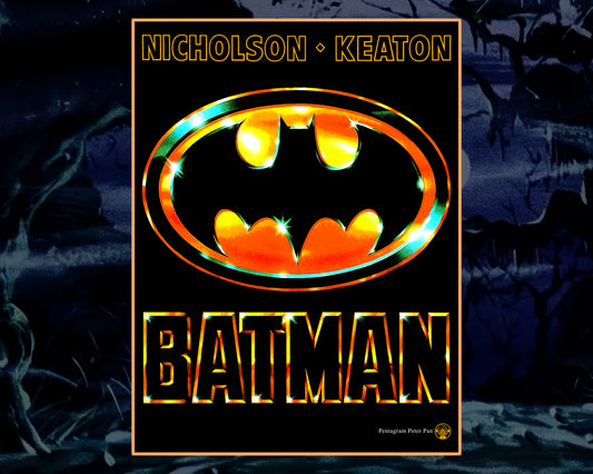 “I’m Batman.” -  5 Color Screen Printed On Gold Foil Paper 18x24 Print