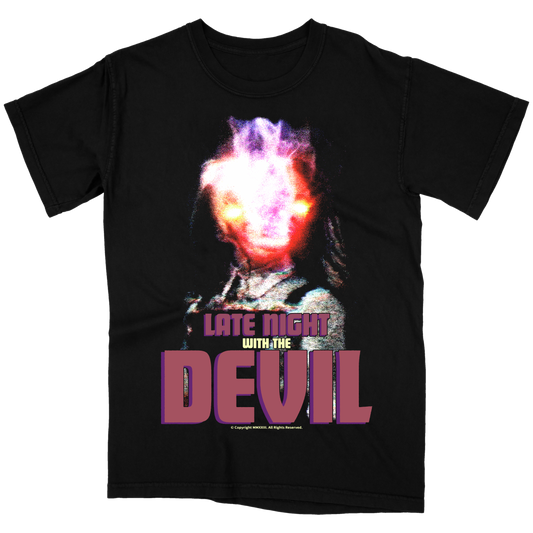 Late Night With The Devil "Lucy" Variant Black T-Shirt (72Hr Limited Pre-Sale)