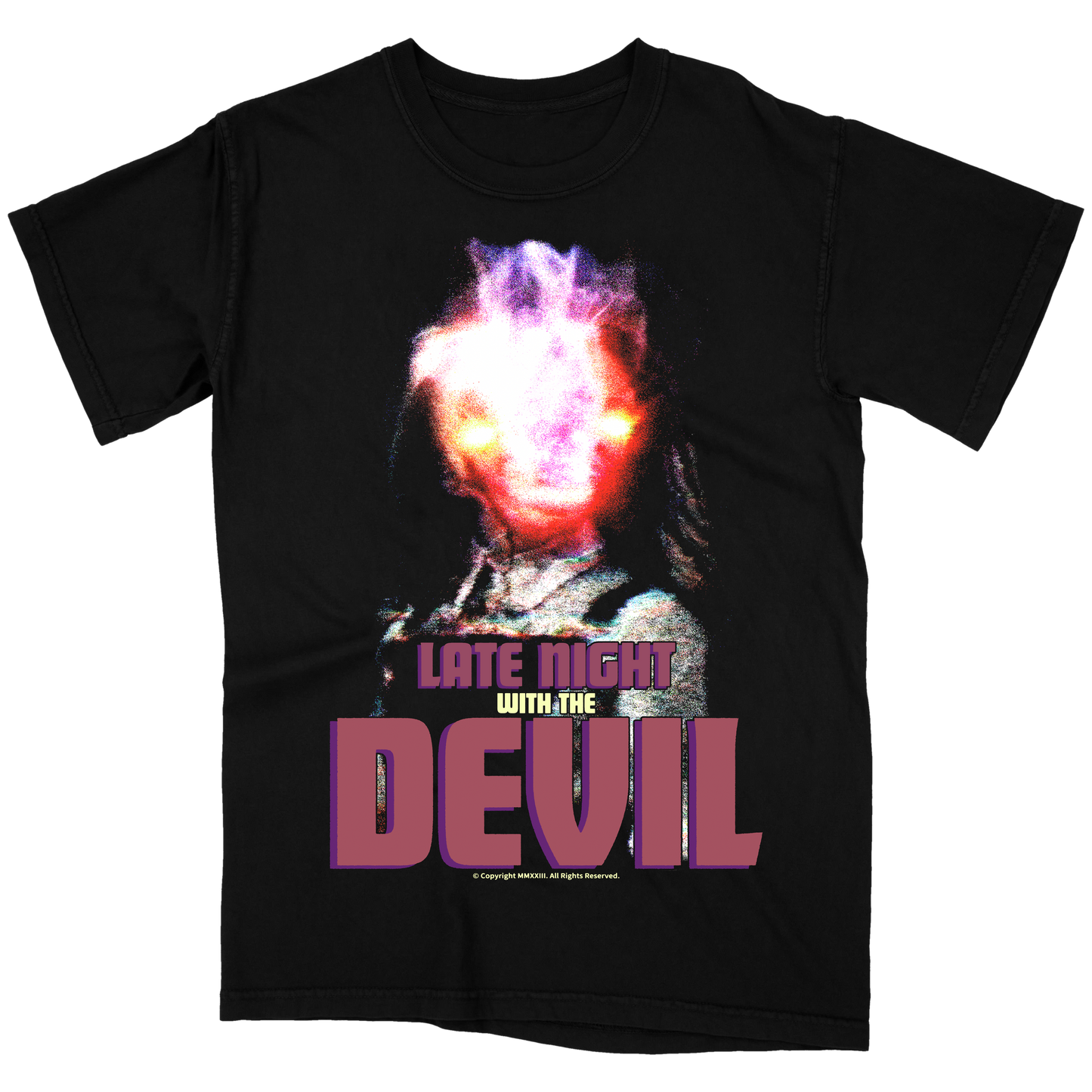 Late Night With The Devil "Lucy" Variant Black T-Shirt