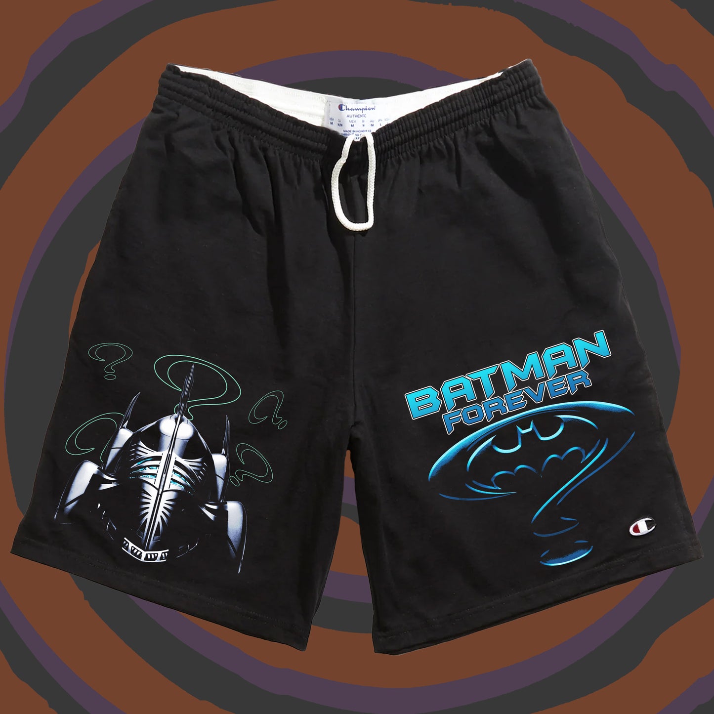 Riddle Me This Black Shorts