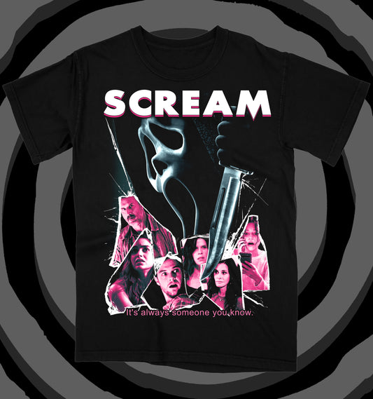 S C R 5 A M Black T-Shirt