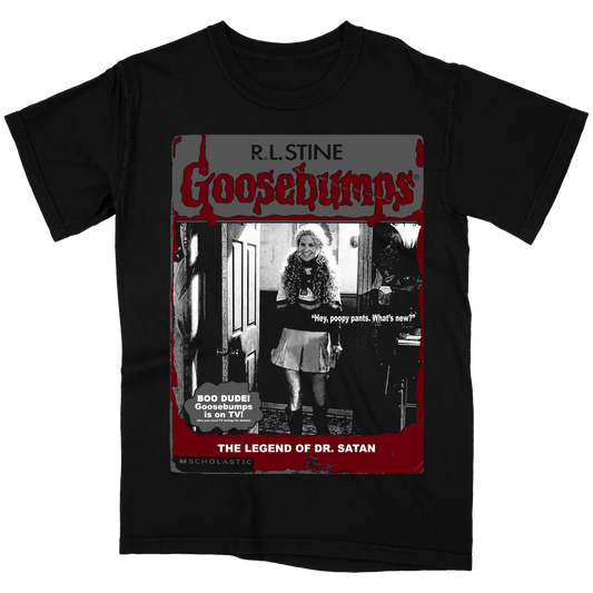 The Legend Of Dr Satan Goosebumps Black T-Shirt (Limited to 31 TOTAL))