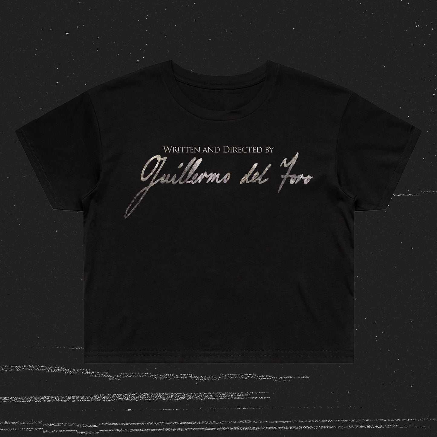Written and Directed by Del Toro (Cropped T-Shirt / Timed Release)
